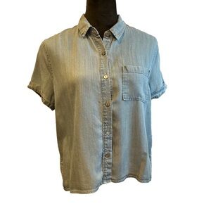 Paper Crane short sleeve top size Medium. EUC. 100% Tencel.